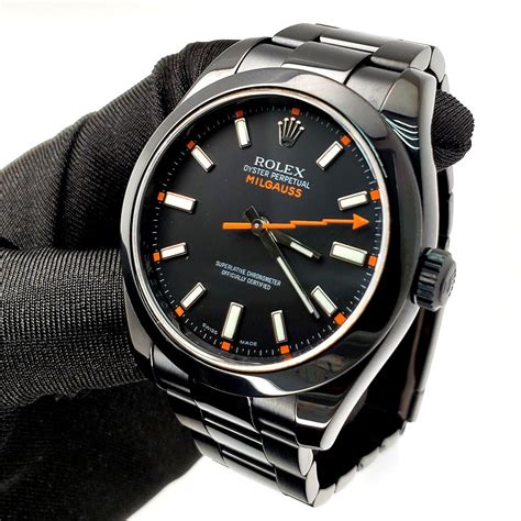 replica rolex milgauss orange black|rolex milgauss 40mm.